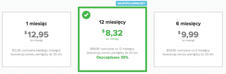 Cennik ExpressVPN