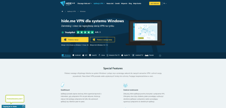 hide.me VPN dla Windows