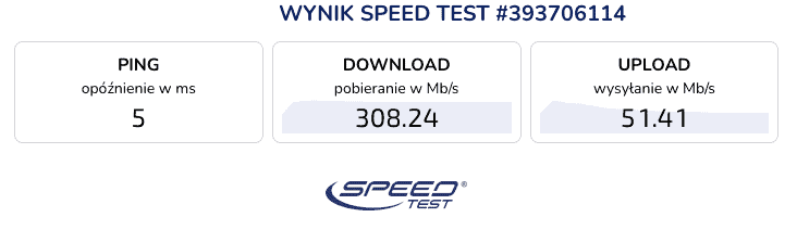 SpeedTest PIA - bez VPN